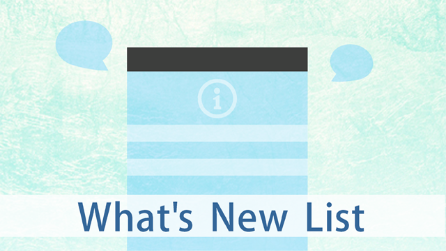 What's New List